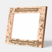 10 "x8" voor grootouders met liefde Bloemenrand Gegraveerde Lijstjes (Links)