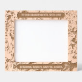 10 "x8" voor grootouders met liefde Bloemenrand Gegraveerde Lijstjes (Voorkant)