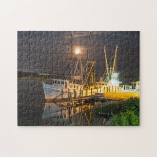10 x 14-inch Shrimp Boat Puzzle Legpuzzel