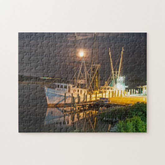 10 x 14-inch Shrimp Boat Puzzle Legpuzzel (Horizontaal)