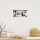 10 x 20 inch Collage Montage Fleur De Lis voor de  Poster (Keuken)