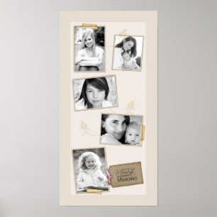 10 x 20 inch Collage Montage voor serie van 5 sleu Poster