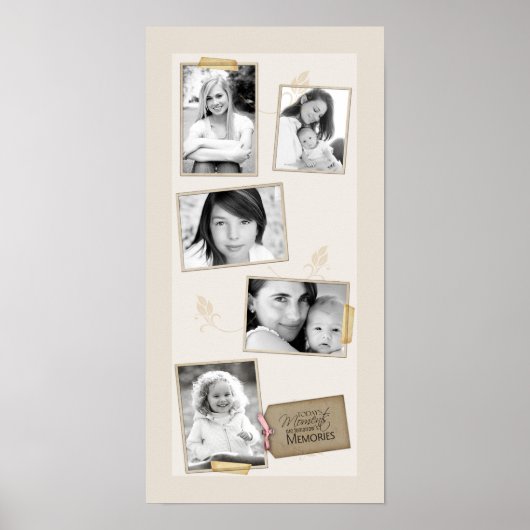 10 x 20 inch Collage Montage voor serie van 5 sleu Poster (Voorkant)