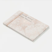  10 x 6 inch Post it notes roos gold (Schuin)