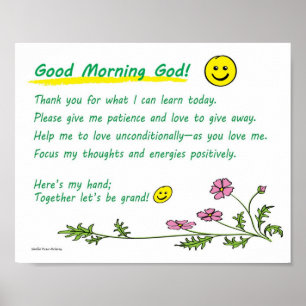 10 x 8 inch poster: "Goedemorgen God!" Poster
