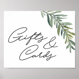 10 x 8-inch Waterverf voor cadeaubon leef Poster