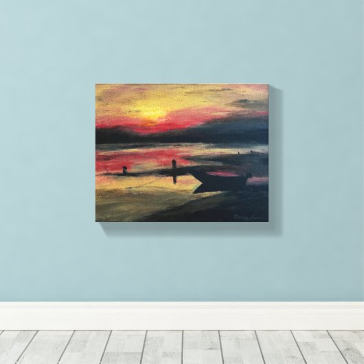 10"x 8"x .75"Uitgerekte Canvasdruk Canvas Afdruk (Insitu (Houten vloer))