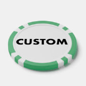 10 x Aangepast Gepersonaliseerd GROEN Casino, Poker Chips (Enkel)