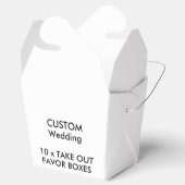 10 x Aangepaste bruiloft NEEM UIT GUNSTBOXEN Bedankdoosjes (Geopend)