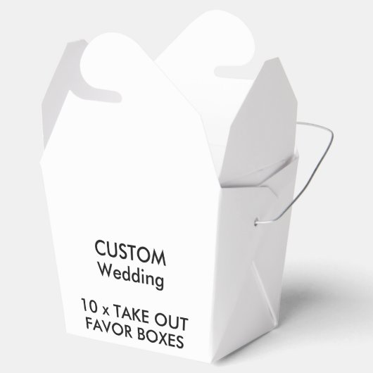 10 x Aangepaste bruiloft NEEM UIT GUNSTBOXEN Bedankdoosjes (Geopend)