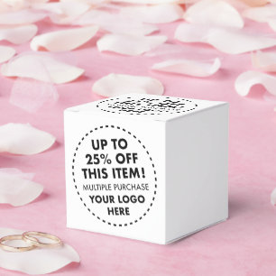 10 x Aangepaste Favorietendozen 25% KORTING Bulk A Bedankdoosjes