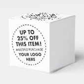 10 x Aangepaste Favorietendozen 25% KORTING Bulkaa Bedankdoosjes (Voorkant Zijde)