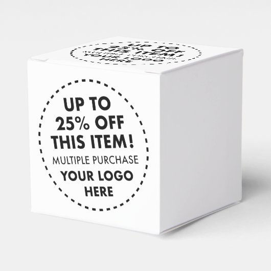 10 x Aangepaste Favorietendozen 25% KORTING Bulkaa Bedankdoosjes (Voorkant Zijde)