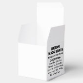 10 x aangepaste gepersonaliseerde 2" vierkante gun bedankdoosjes (Geopend)