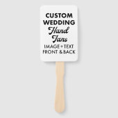 10 x Aangepaste Gepersonaliseerde Wedding Fans Gas Handwaaier (Voorkant)