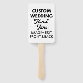 10 x Aangepaste Gepersonaliseerde Wedding Fans Gas Handwaaier (Achterkant)