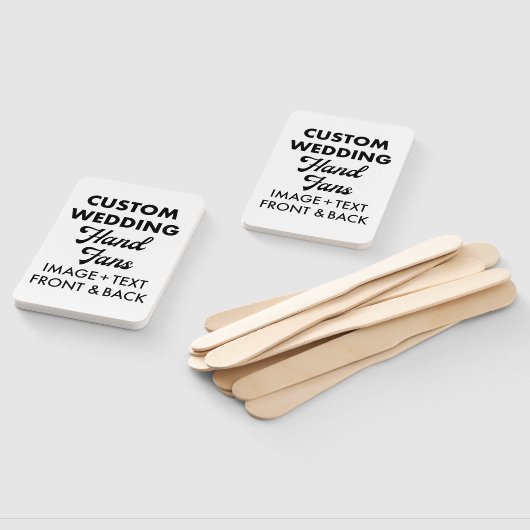 10 x Aangepaste Gepersonaliseerde Wedding Fans Gas Handwaaier (Niet-gemonteerd)