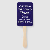 10 x Aangepaste Gepersonaliseerde Wedding Hand Fan Handwaaier (Achterkant)