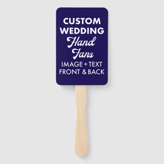 10 x Aangepaste Gepersonaliseerde Wedding Hand Fan Handwaaier (Achterkant)