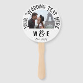 10 x Aangepaste  Tekst Hand Fans Huwelijksgunsten Handwaaier (Achterkant)