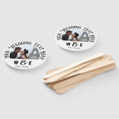 10 x Aangepaste  Tekst Hand Fans Huwelijksgunsten Handwaaier (Niet-gemonteerd)