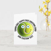 10 x Aangepaste tennis BLUE EYES Happy Face Wenska Kaart (Gele Bloem)