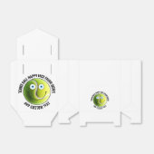 10 x Aangepaste Tennisbal BLAUW OGEN Gelukkig Gezi Bedankdoosjes (Uitgevouwen)