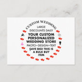 10 x aangepaste trouwbehuizing Kaarten (Voorkant)