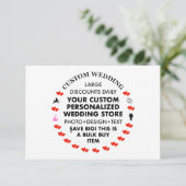 10 x aangepaste trouwbehuizing Kaarten (Staand voorkant)