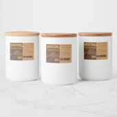 10 x Chocolate Lover Gift, Food, Jar Labels Voedselcontainer Etiket (Flessen)