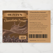 10 x Chocolate Lover Gift, Food, Jar Labels Voedselcontainer Etiket (Enkel label)