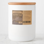 10 x Chocolate Lover Gift, Food, Jar Labels Voedselcontainer Etiket (Voorkant)