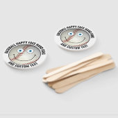 10 x Custom Baseball Party BLUE EYES Happy Face Handwaaier (Niet-gemonteerd)
