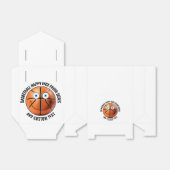 10 x Custom Basketbal BLAUW OGEN Happy Face Bedankdoosjes (Uitgevouwen)