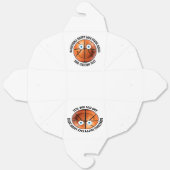 10 x Custom Basketbal Party BLUE EYES Happy Face Bedankdoosjes (Ongevouwen)