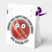 10 x Custom Cricket Ball BLUE EYES Happy Face Bedankdoosjes (Achterkant)