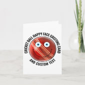 10 x Custom Cricket BLUE EYES Happy Face Greeting Kaart (Voorkant)