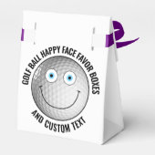 10 x Custom Golf Ball BLUE EYES Happy Face Bedankdoosjes (Achterkant)