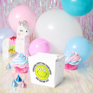 10 x Custom Pickleball Party BLUE EYES Happy Face Bedankdoosjes