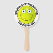 10 x Custom Pickleball Party BLUE EYES Happy Face Handwaaier (Achterkant)