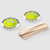 10 x Custom Pickleball Party BLUE EYES Happy Face Handwaaier (Niet-gemonteerd)