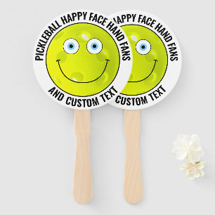 10 x Custom Pickleball Party BLUE EYES Happy Face Handwaaier