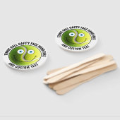 10 x Custom Tennis Party BLUE EYES Happy Face Handwaaier (Niet-gemonteerd)