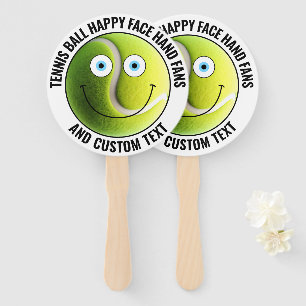 10 x Custom Tennis Party BLUE EYES Happy Face Handwaaier