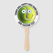 10 x Custom Tennis Party BLUE EYES Happy Face Handwaaier (Voorkant)