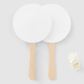 10 x Ronde Aangepaste Gepersonaliseerde Wedding Ha Handwaaier (Voorkant en achterkant)