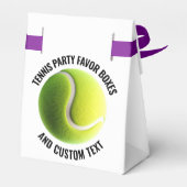 10 x tennisbal gepersonaliseerde tekst tentstijl bedankdoosjes (Achterkant)