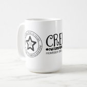 10 year logo  koffiemok (Voorkant links)