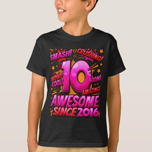 10 Year Old For Boys 10th Birthday Boy 10 Year Old T-shirt (Voorkant)