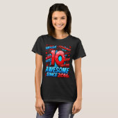 10 Year Old For Boys 10th Birthday Boy 10 Year Old T-shirt (Voorkant volledig)